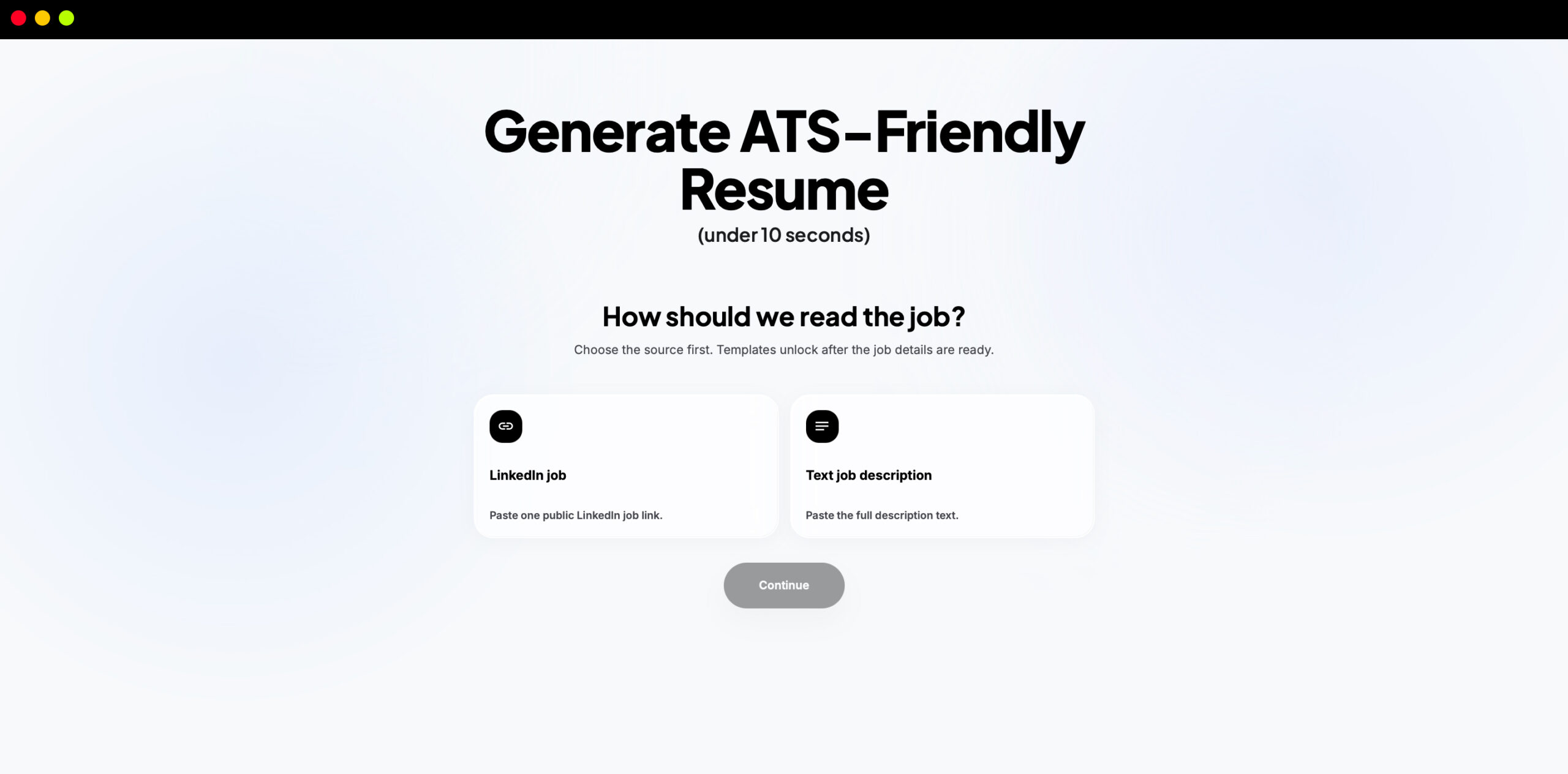 Kong Resume | Ai Resume Generator Dashboard Screen